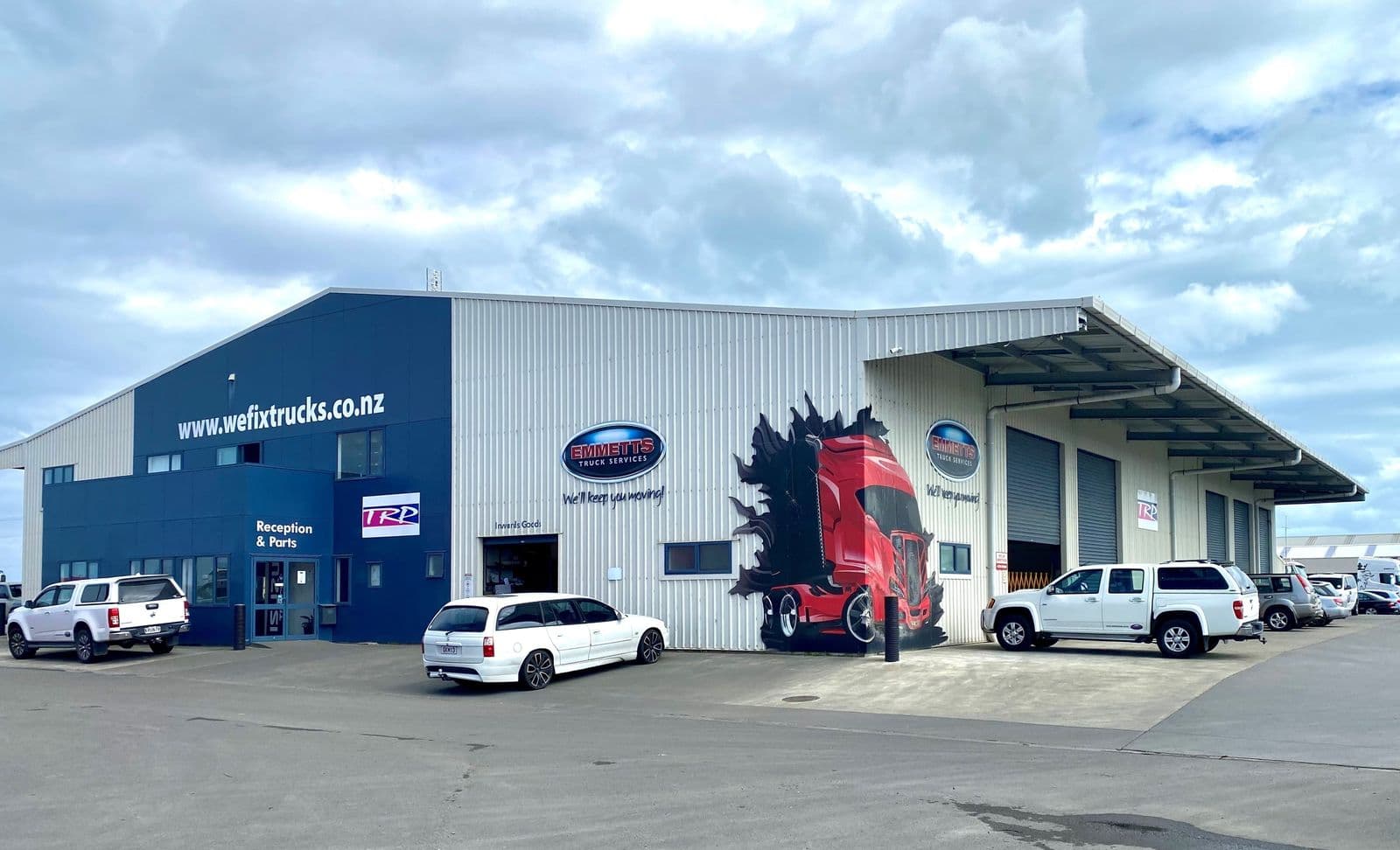 Emmetts Truck Services branch on Heads Road, Castlecliff, Whanganui